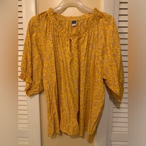 ✨5/$25✨Old Navy Puff-Sleeve Floral-Print Top